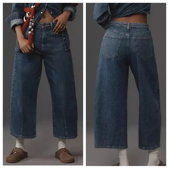 Anthropologie Pilcro The Kenna Heritage Barrel Jeans | 30 NWT - Picture 1 of 10